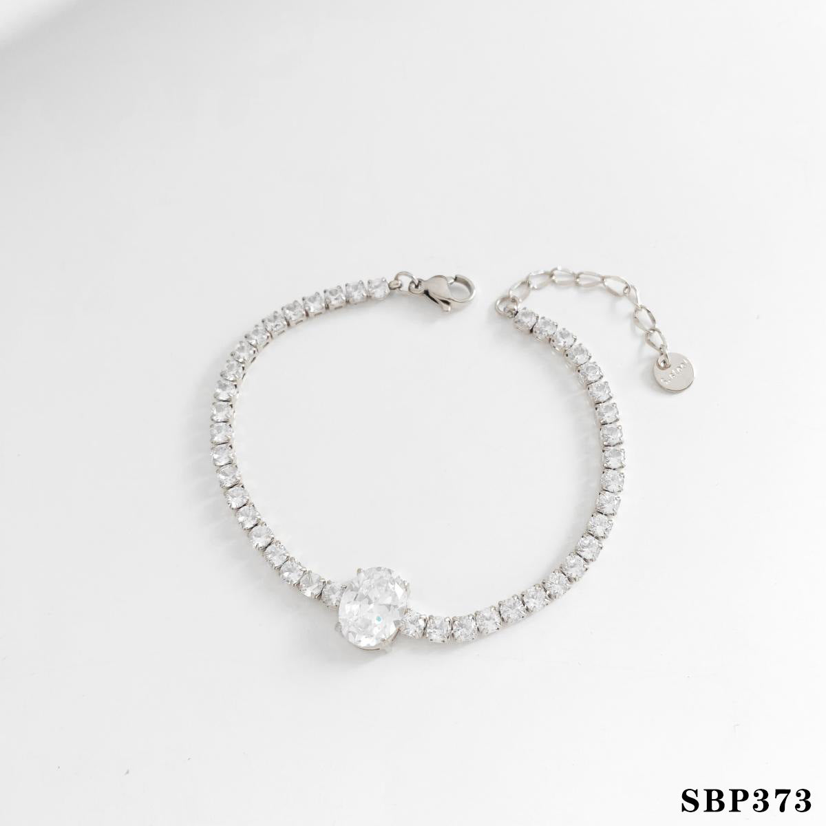 Wholesale Simple Style Stacked Bracelet Combination suit Stainless Steel Zircon Jewelry