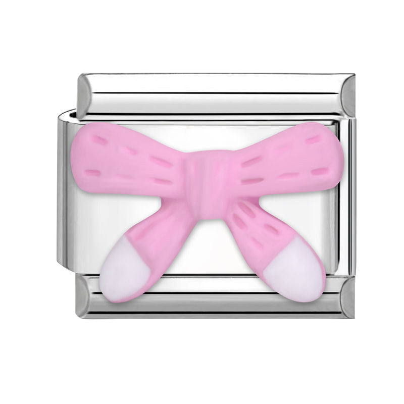 Wholesale  Italian modular bracelet 9mm DIY splicing detachable stainless steel letter flower combinable bracelet