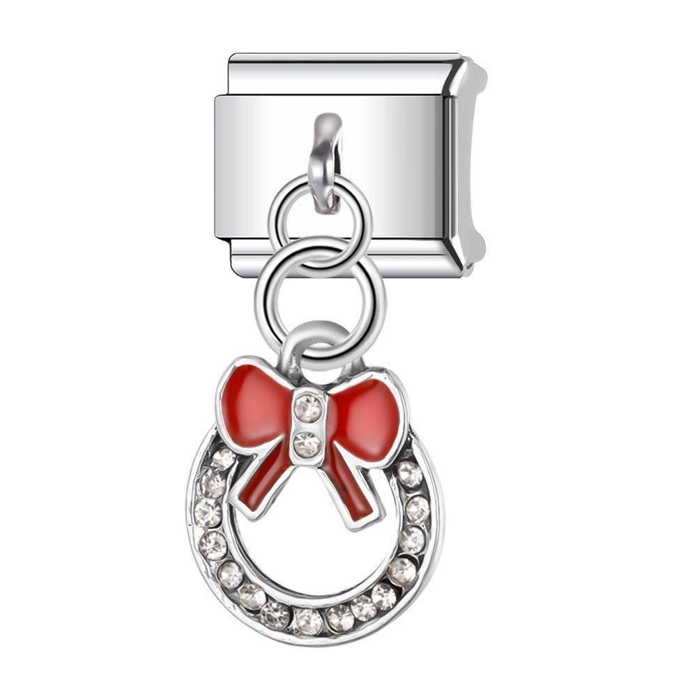 Wholesale Italian Charm Bracelet 9mm DIY Splicing Cute Creative Pendant Stainless Steel Composable Bracelet