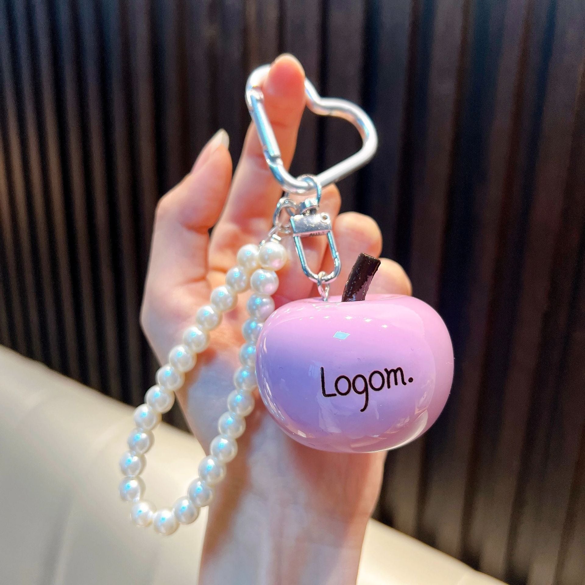 Wholesale Trendy Resin Bead Keychain Keyring Charm for Car Key Bag Decor