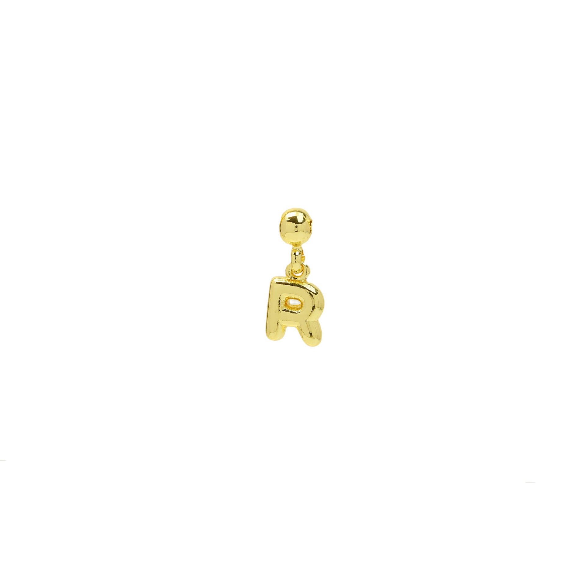 Wholesale Copper plated 18k gold mini DIY English letter bubble pendant name word necklace