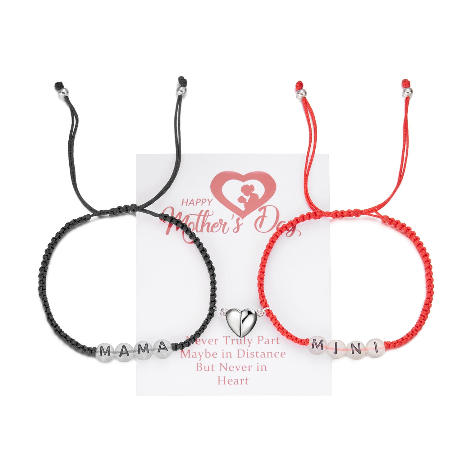 Wholesale Mama Letters Hand-woven Adjustable Bracelet