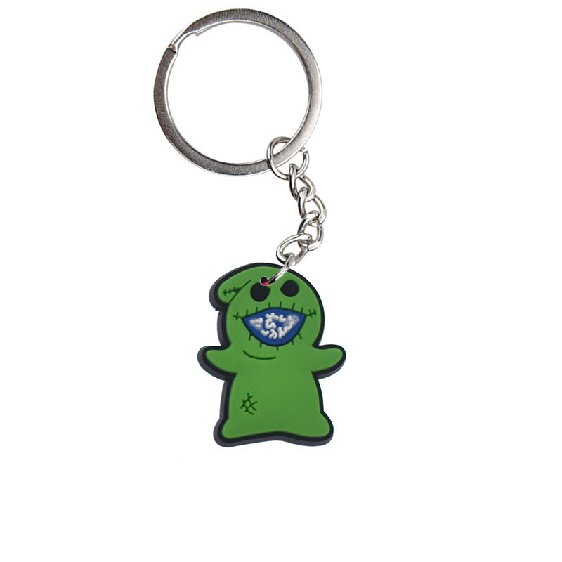 Wholesale Cartoon  PVC Keychain Pendant,  Dark Style Bag Charm for Resale