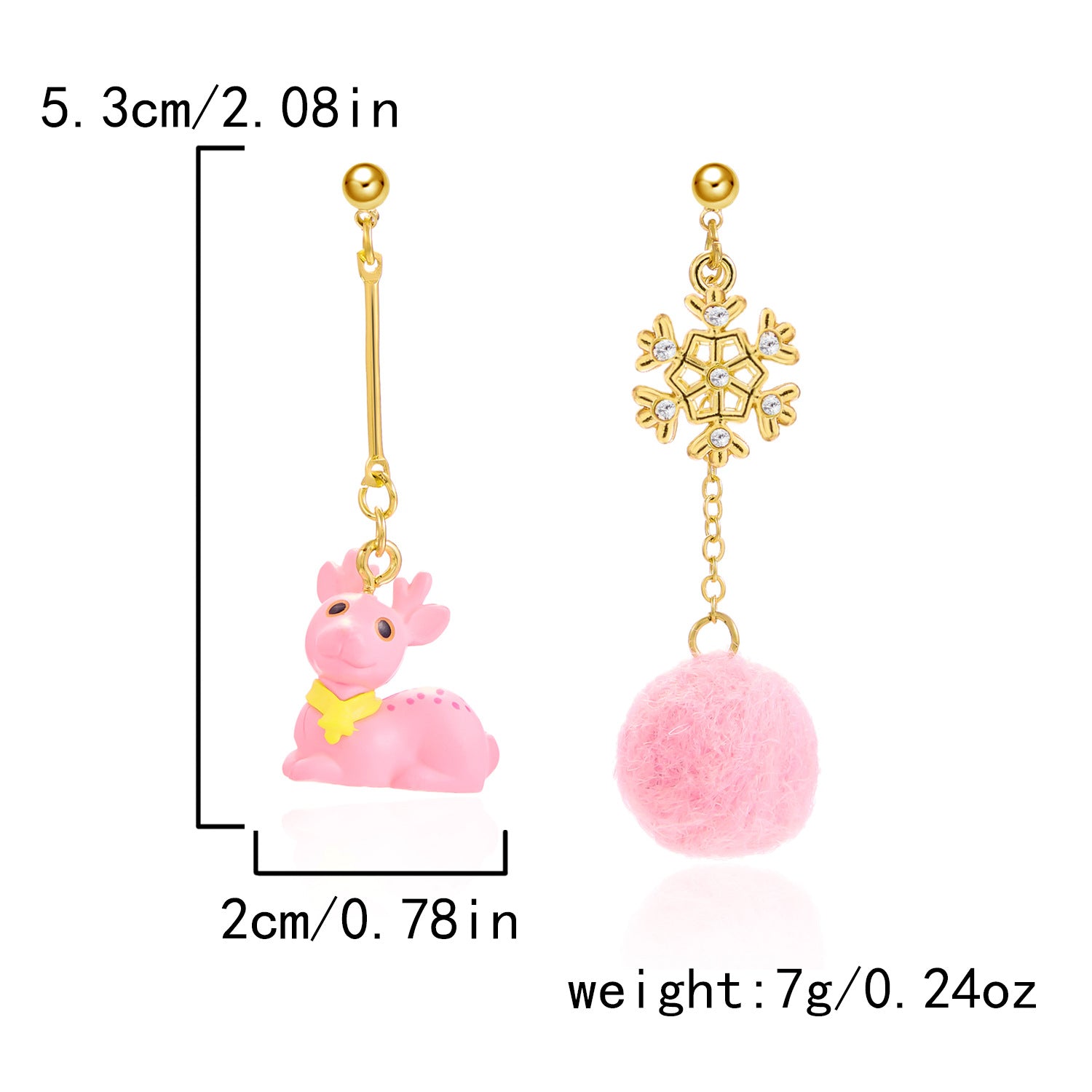 Wholesale Christmas Tree Bow Wreath Bell Earrings