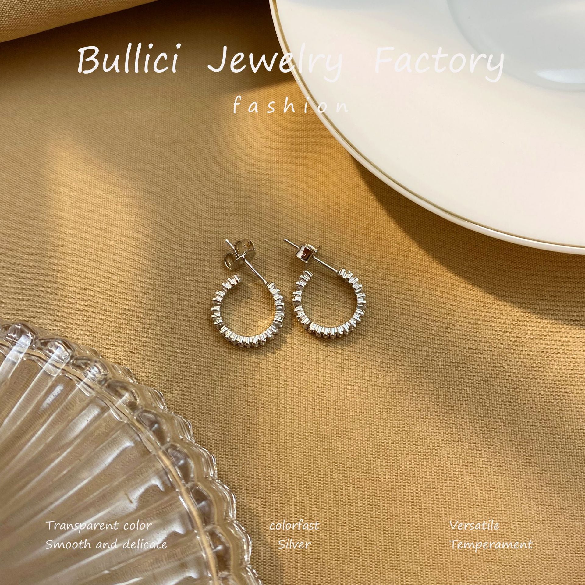 Wholesale  s925 Sterling Silver Snake Bone Earrings