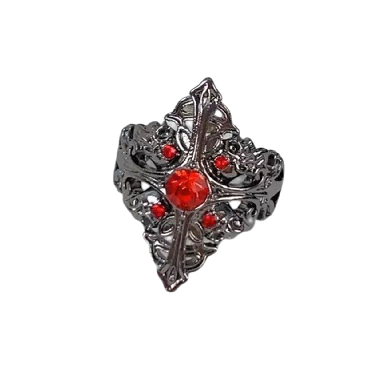Wholesale Gothic Cross Ring,  Dark Design Jewelry Accessory for Boutique Resale
