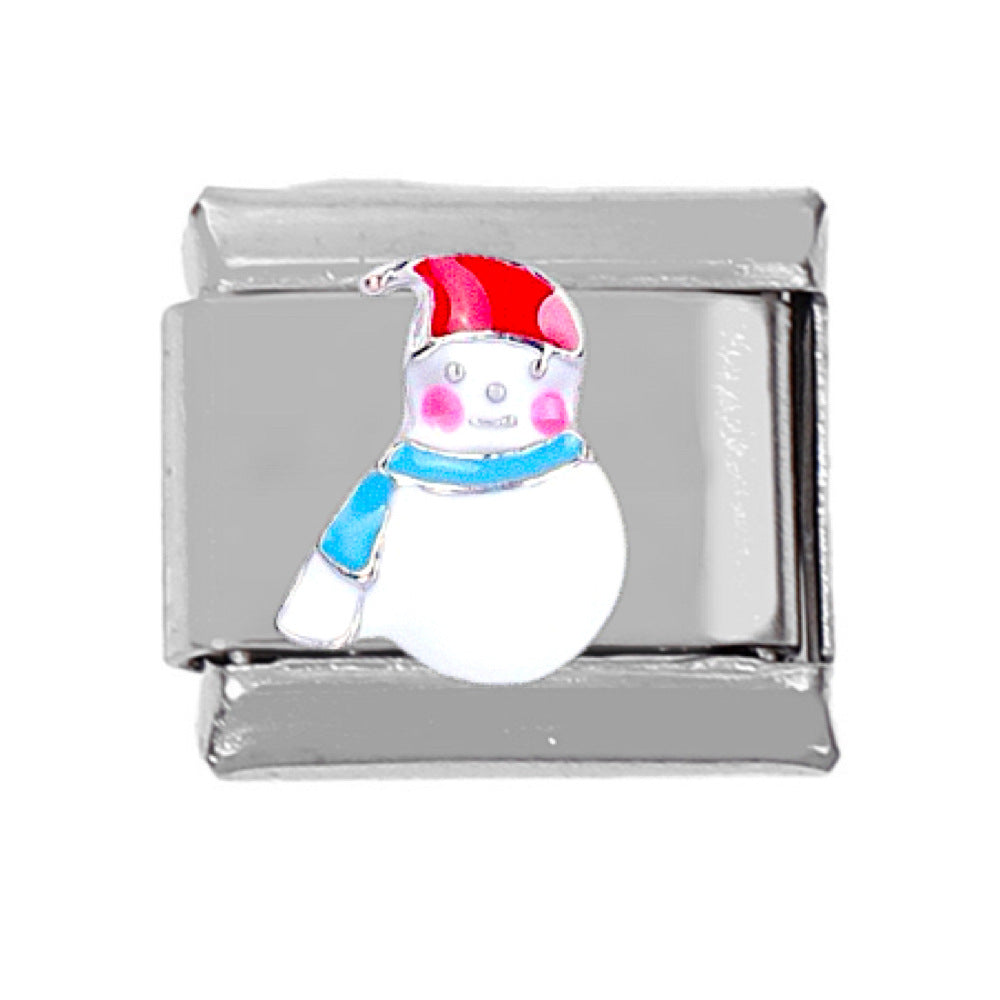 Wholesale 5pcs Italian Charm Bracelet 9mm DIY Splicing Snowflake Rainbow Star Moon Stainless Steel Composable Bracelet