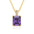 Wholesale Square zircon necklace  simple clavicle chain light luxury clavicle chain