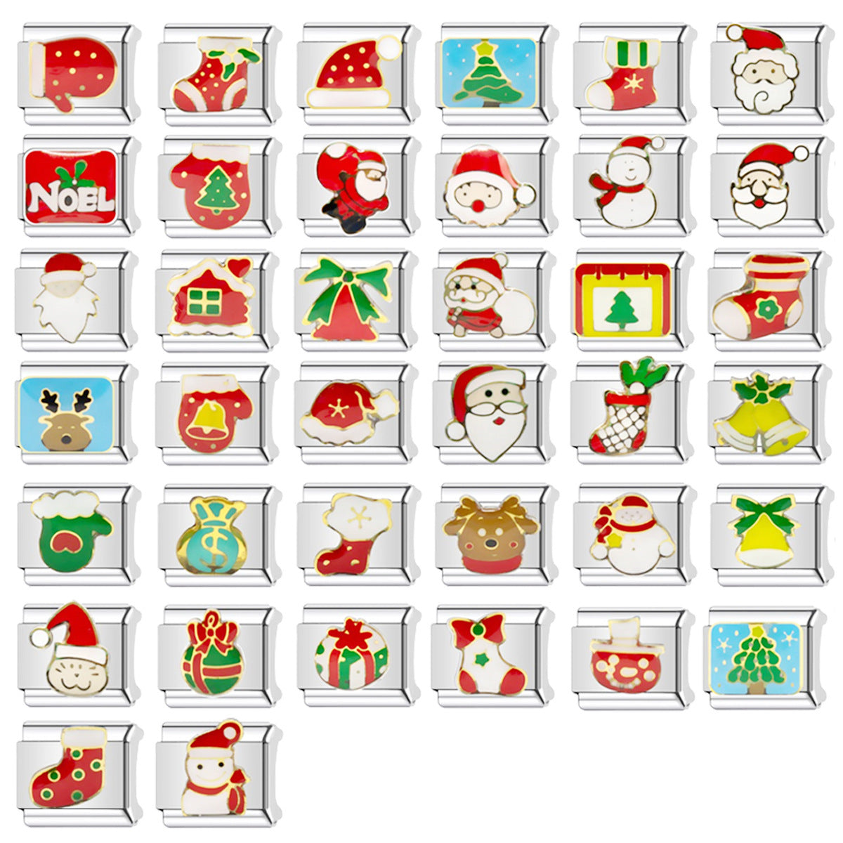 Wholesale Italian Charm Bracelet 9mm DIY  Christmas   Creative Stainless Steel Composable Bracelet