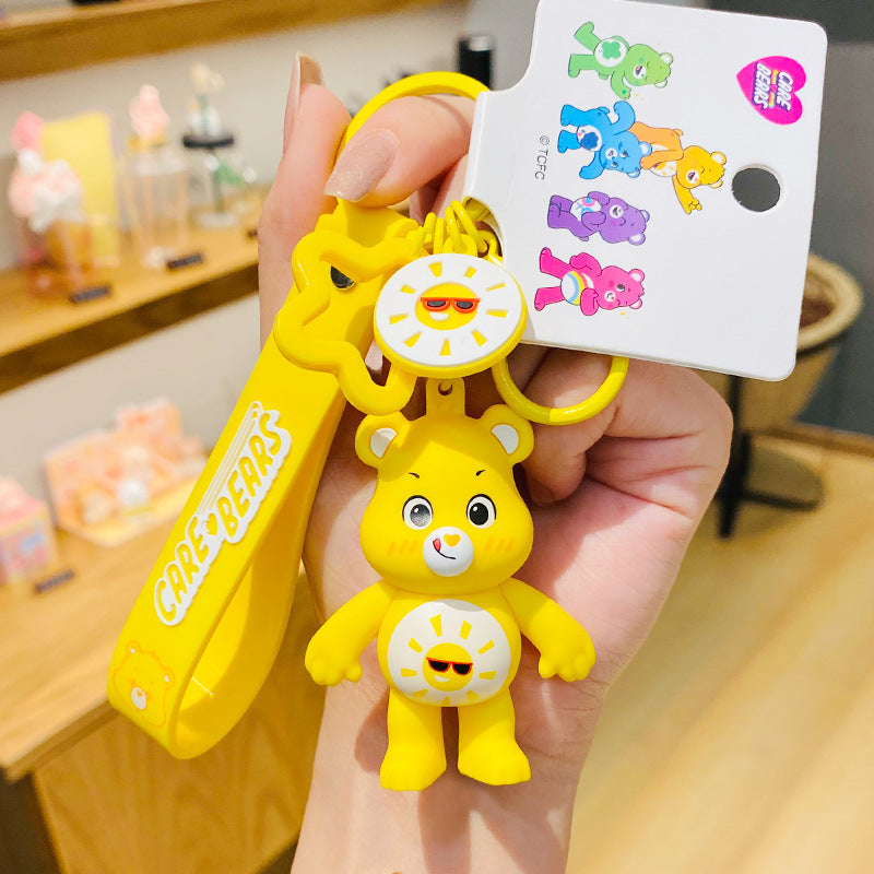 Wholesale Cartoon Love Bear PVC Soft Keychain Creative Keychain ACCVIP-KC-HangLi007