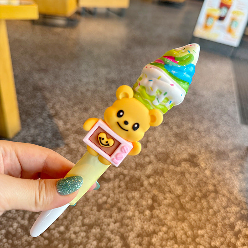 Wholesale Creative 3D Bear Ice Cream Ballpoint Pen