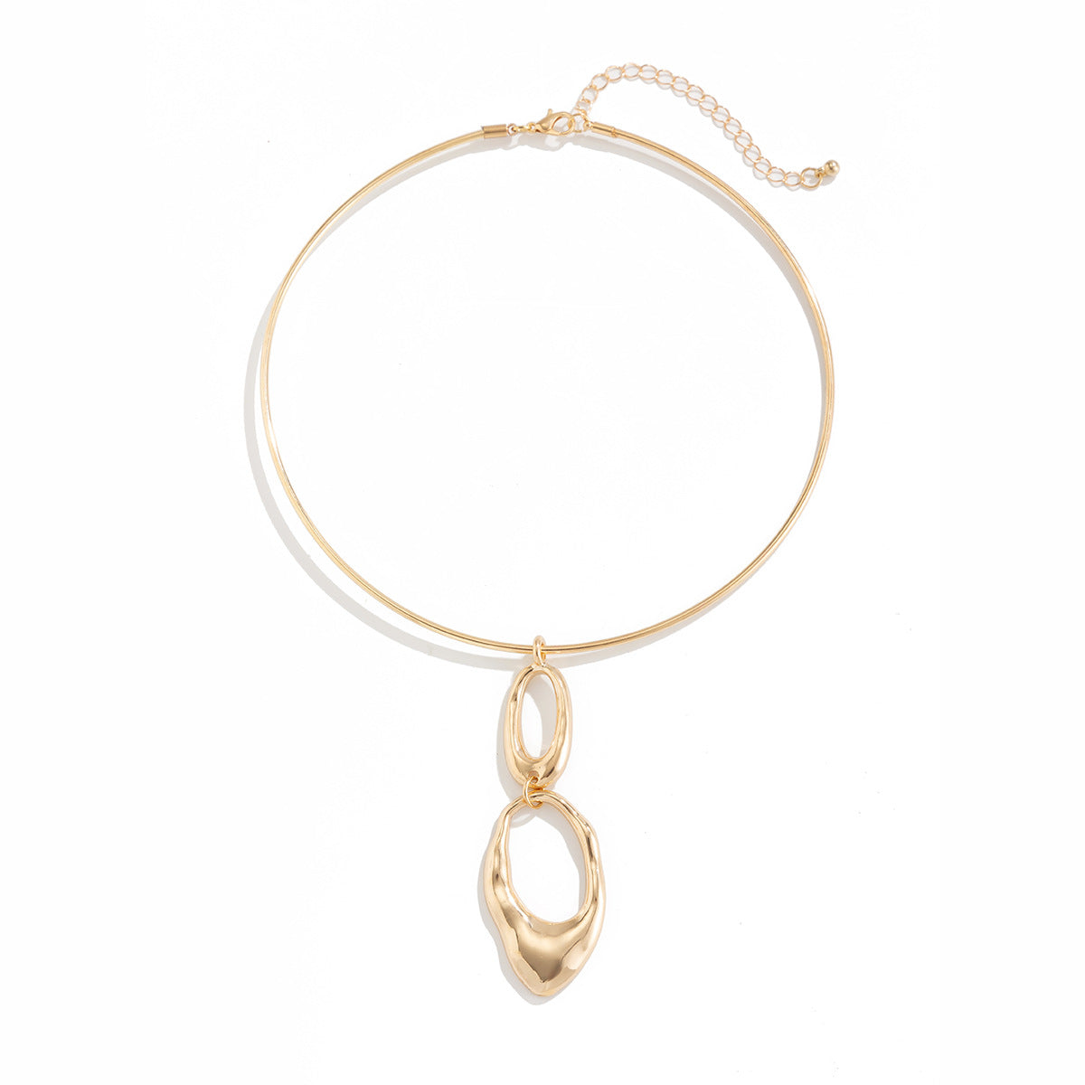 Wholesale Spring-opening choker metal necklace