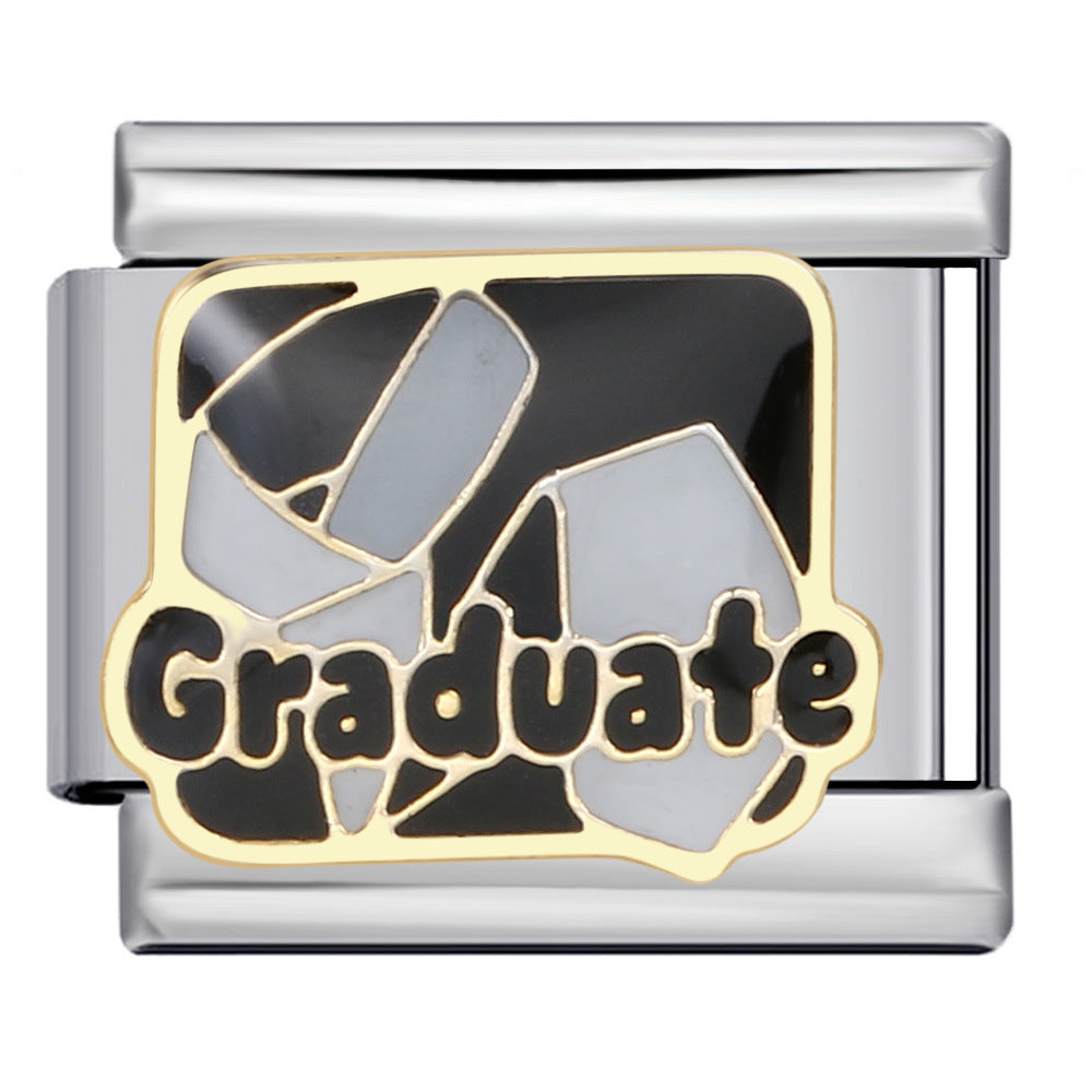 Wholesale Italian Charm Bracelet 9mm DIY Splicing Removable Stainless Steel Composable Bracelet