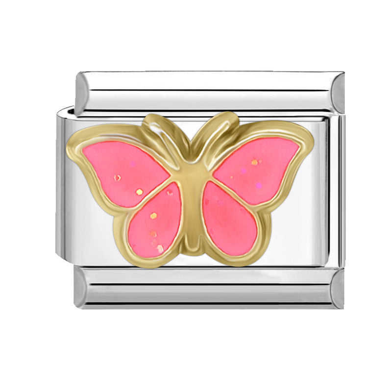 Wholesale Italian Charm Bracelet 9mm DIY Splicing Cute Creative Stainless Steel Composable Bracelet