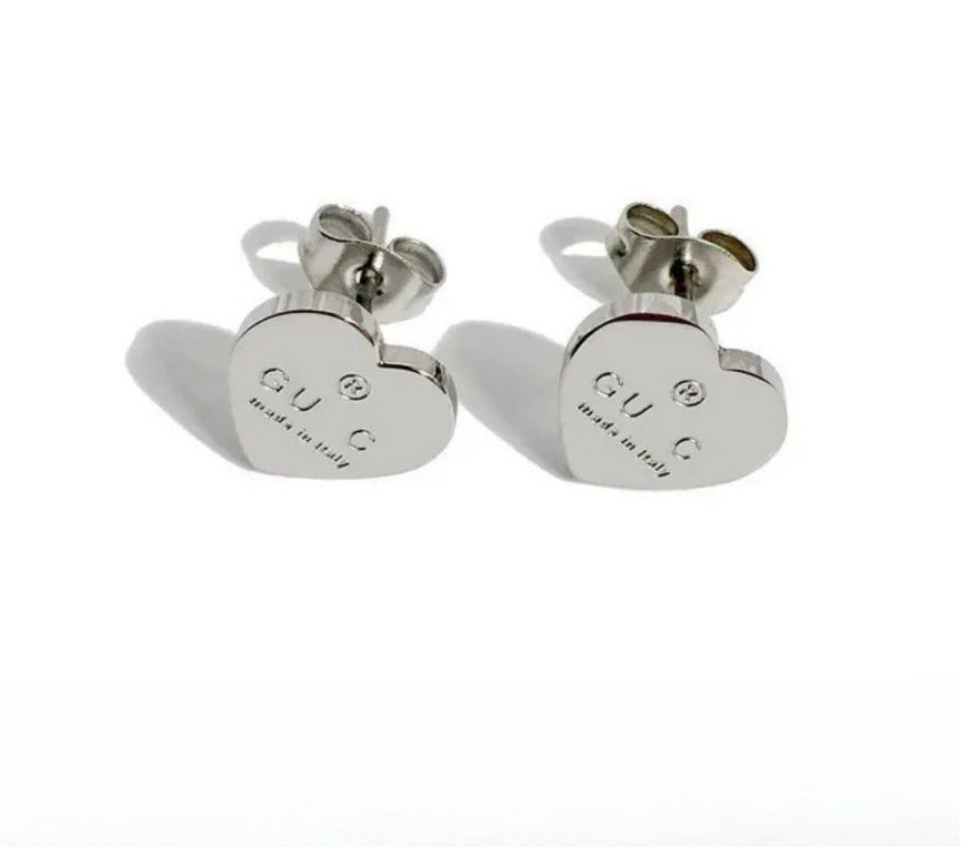 Wholesale Classic Retro Double G Titanium Steel Earrings
