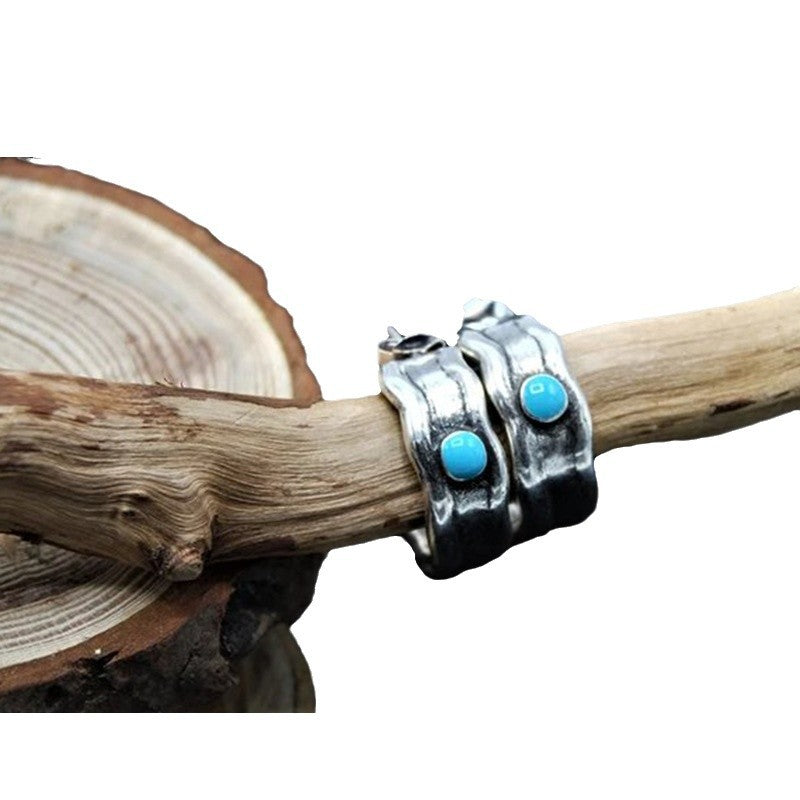 Wholesale Bohemian style blue diamond rings