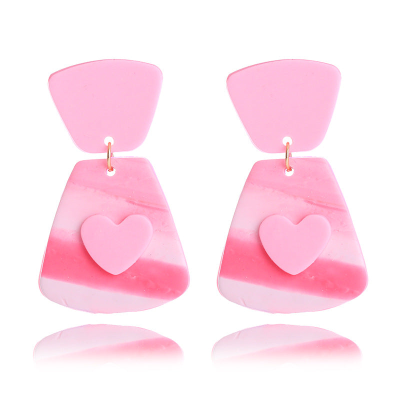 Wholesale Valentine's Day Supply Soft Pottery  Love Earrings