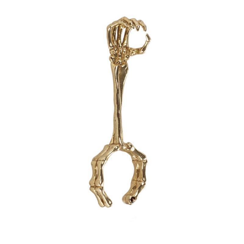 Wholesale Hand bone holder skull pattern ring holder with adjustable opening