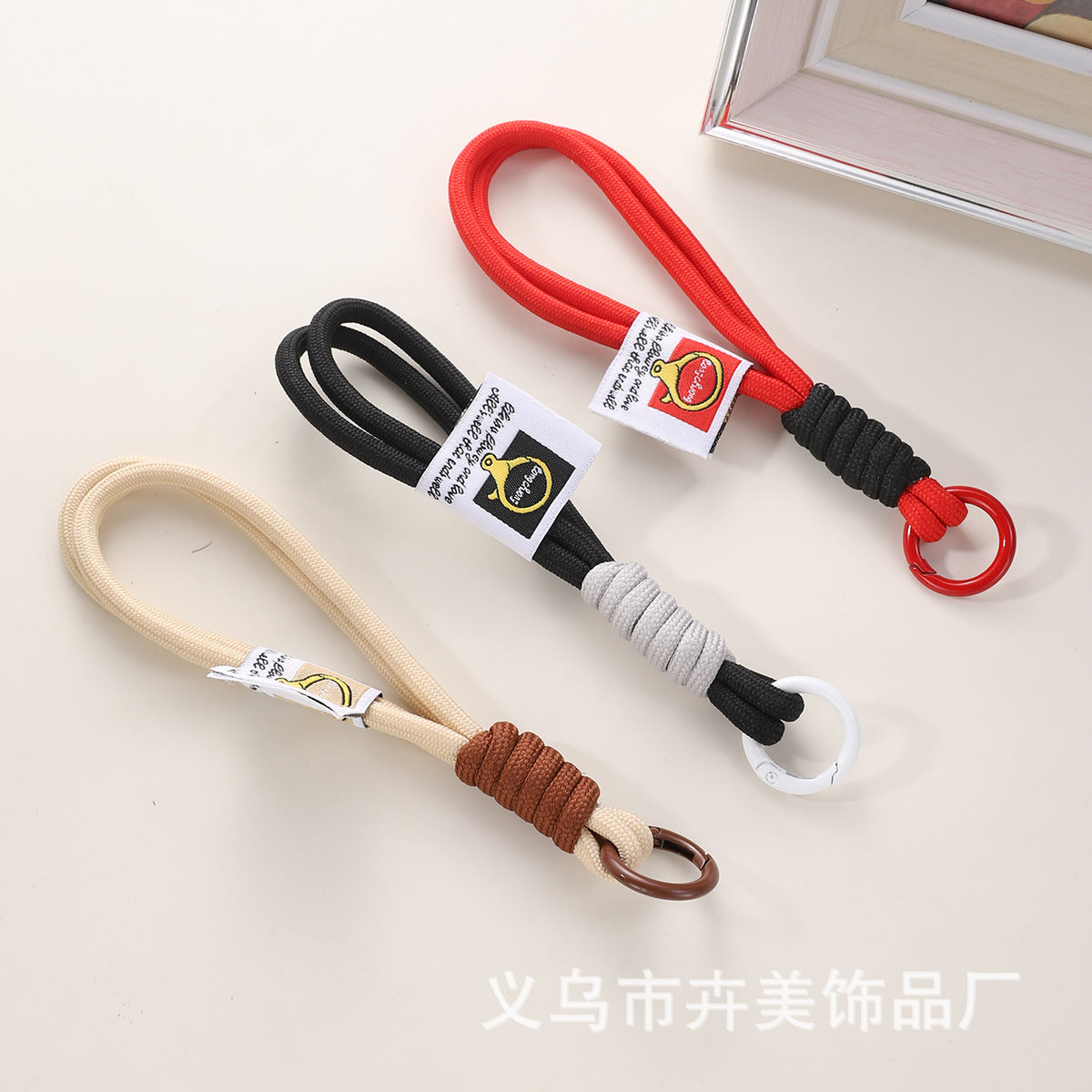 Wholesale Contrast color  wrist strap keychain