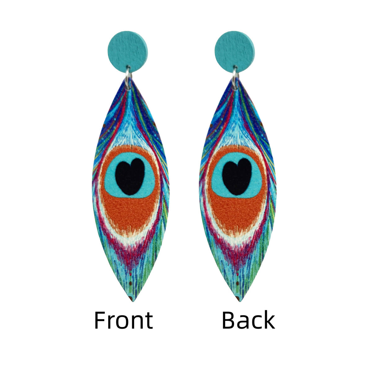 Wholesale Devil Eye Wooden Earrings ACC-ES-FX033