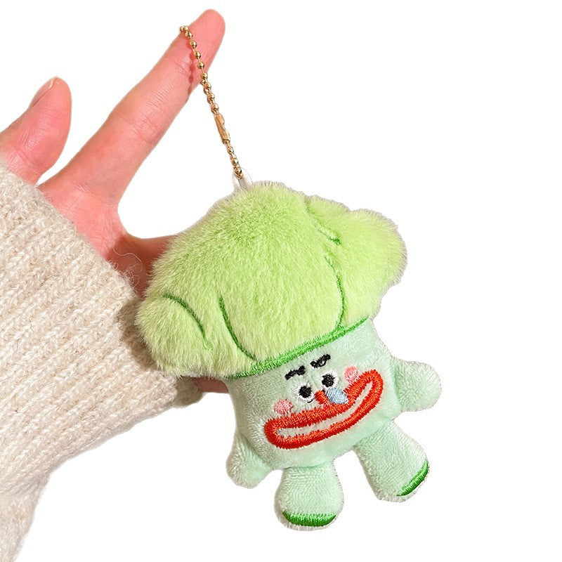 Wholesale Cute plush vegetable doll keychain