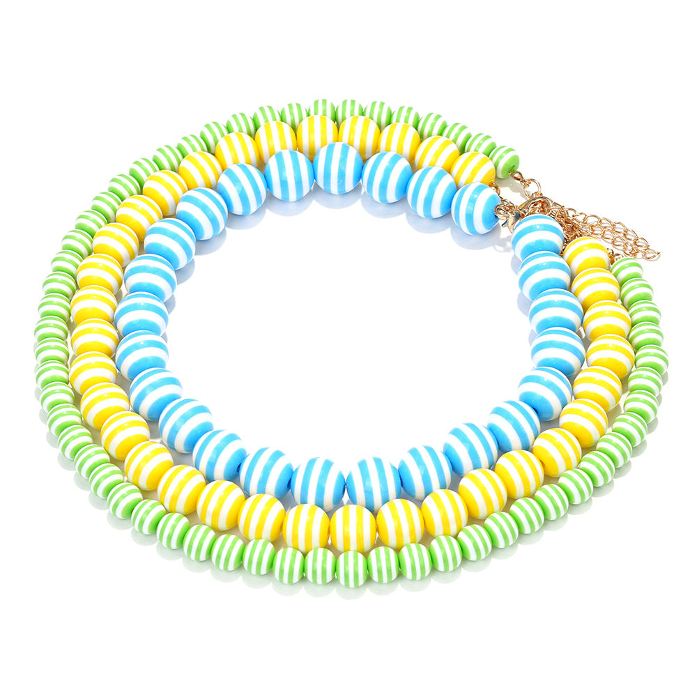 Wholesale Bohemian multi-layered handmade colorful beaded necklace