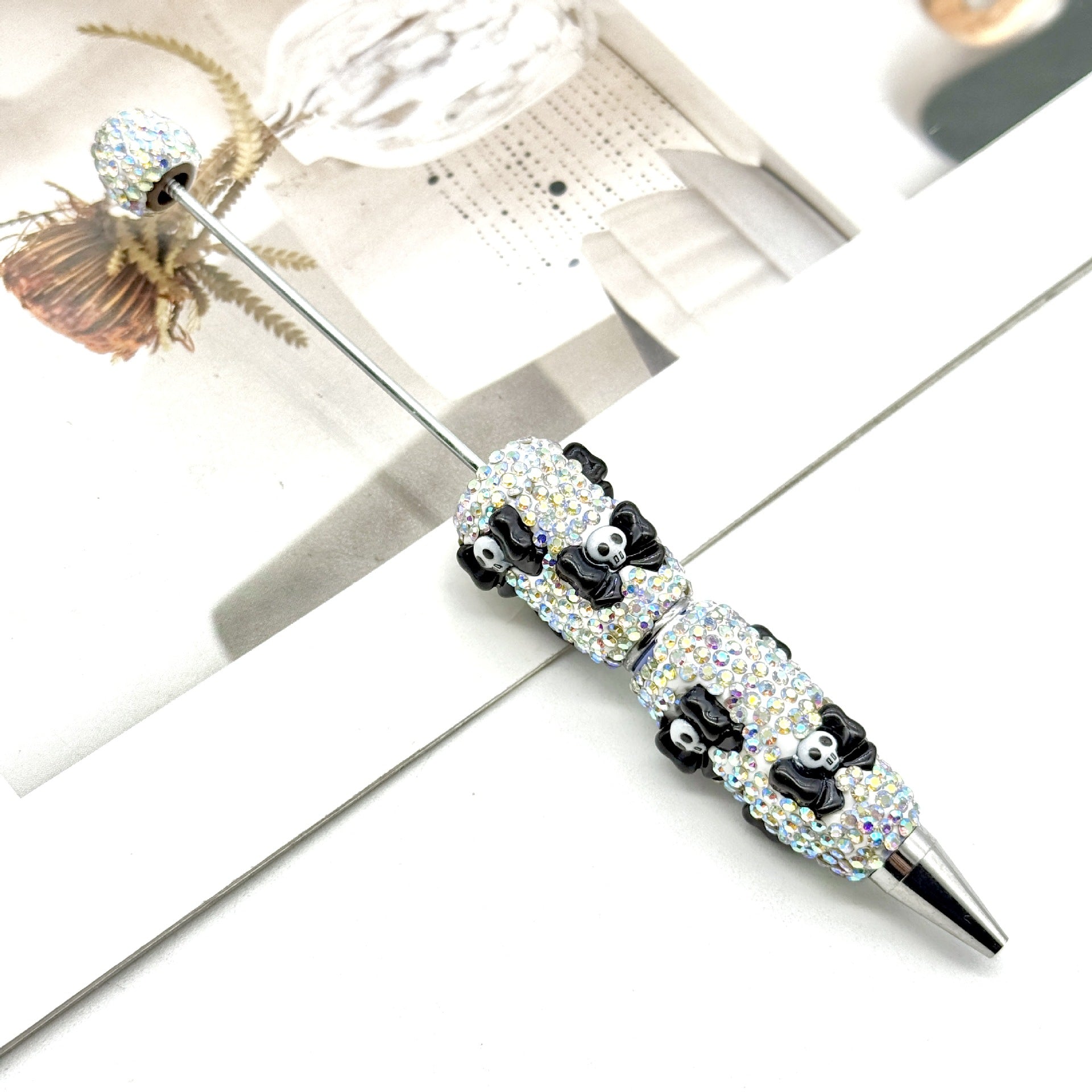 Wholesale  Full Diamond  Skull Pumpkin Ghost Series Beadable Pens