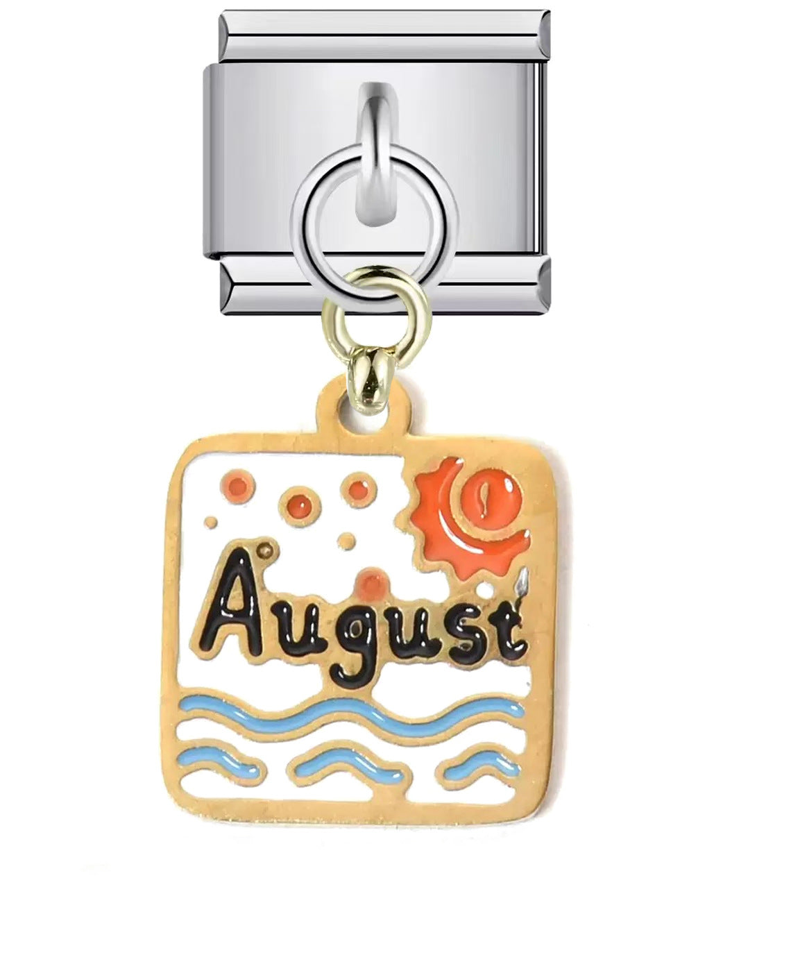 Wholesale Italian Charm Bracelet 9mm DIY Splicing Creative Pattern Pendant Titanium Steel Composable Bracelet