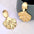 Wholesale  Round Pieces Exaggerated Earrings