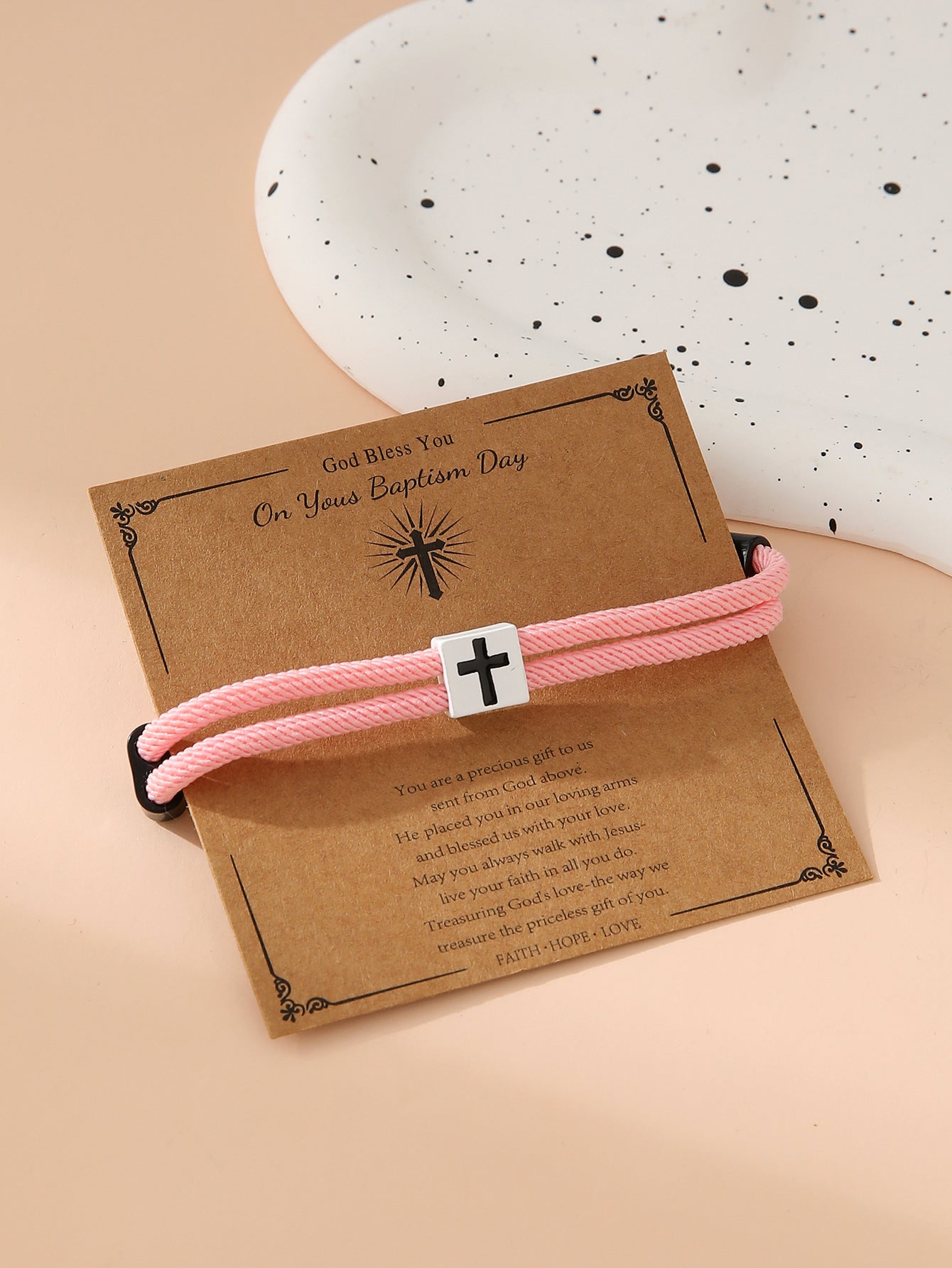 Bracelet de corde à main réglable en alliage en gros simple