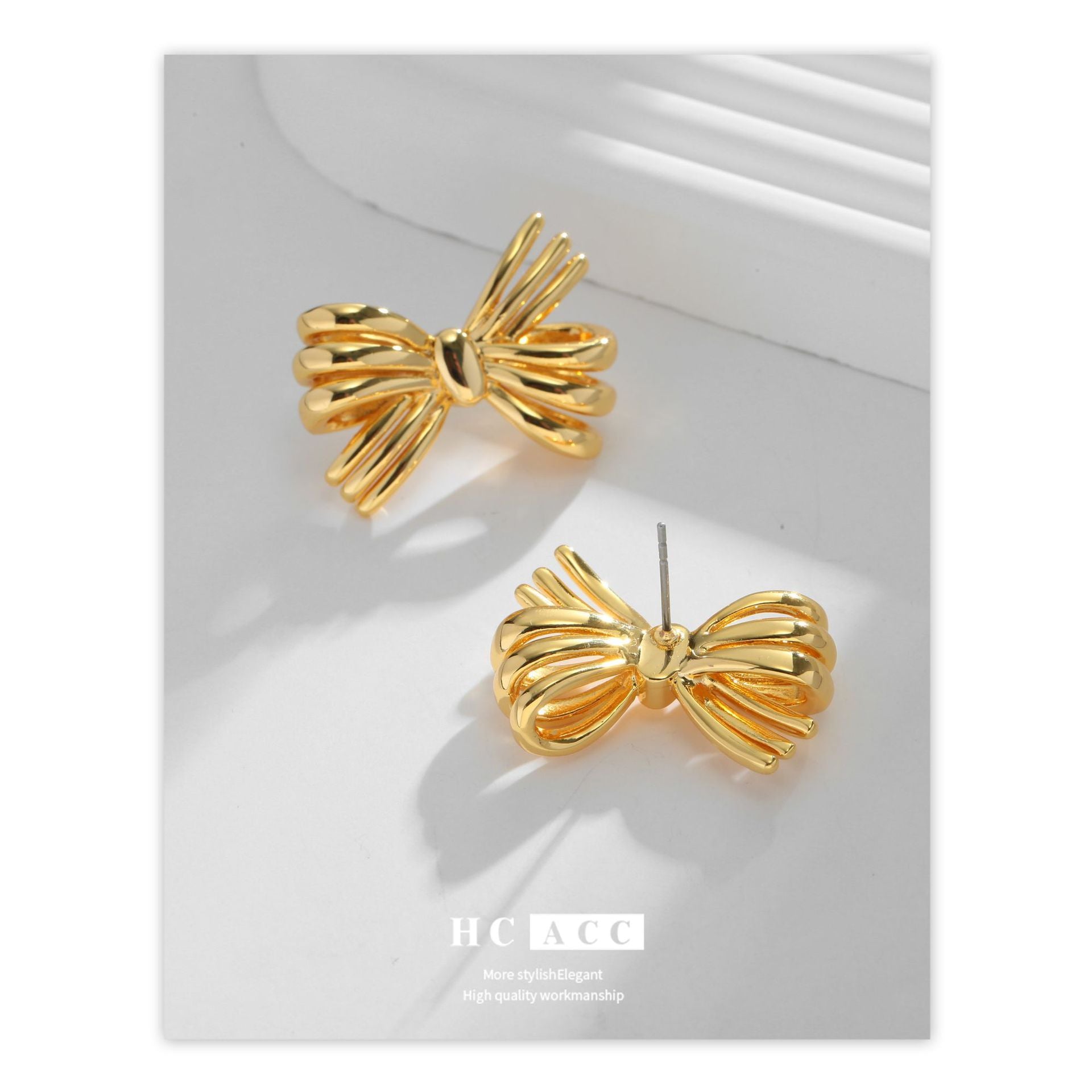 Wholesale Bow Earrings ACC-ES-HuaChuang006