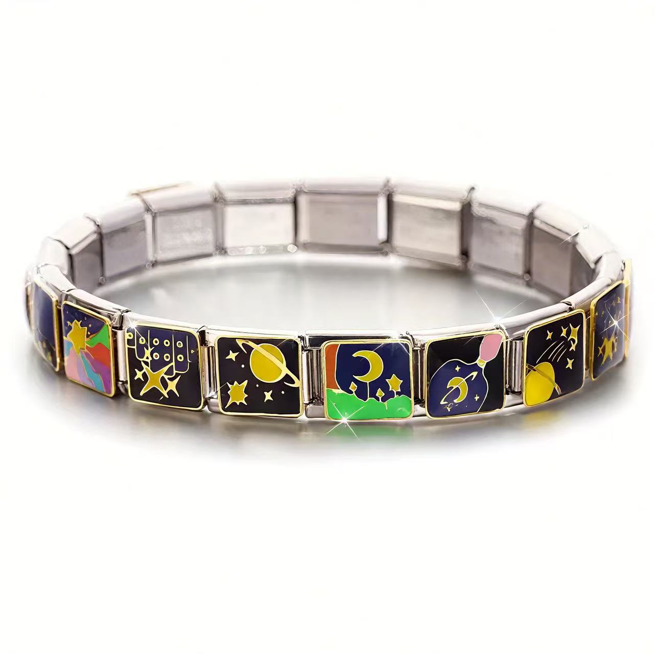 Wholesale Titanium Steel Electroplated Cartoon Bracelet Fashion Accessory Boutique Resale