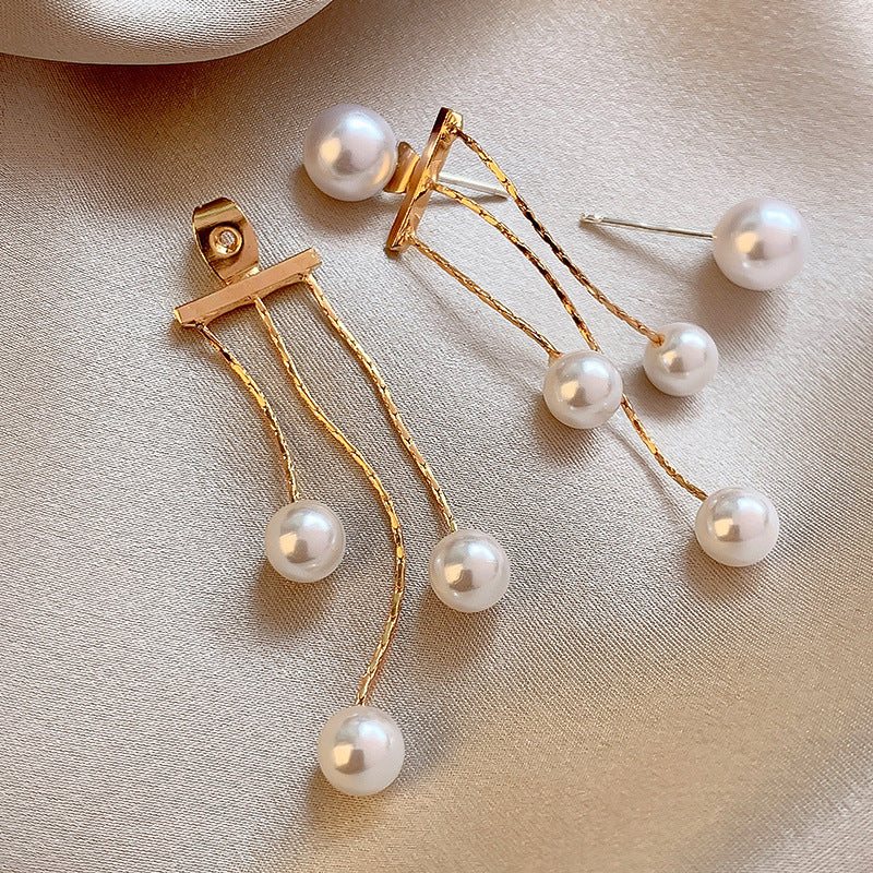 Wholesale  Pearl Tassel Earrings