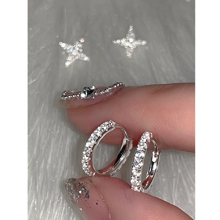 Wholesale zircon star earrings set