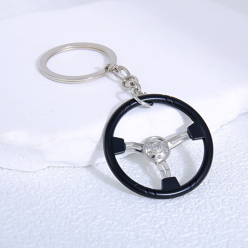 Wholesale  car steering wheel model keychain