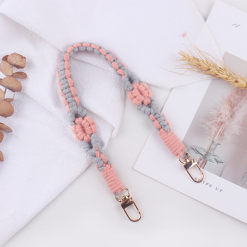 Wholesale  creative pure hand-woven flower leaf small pattern cup set cup rope cup accessories