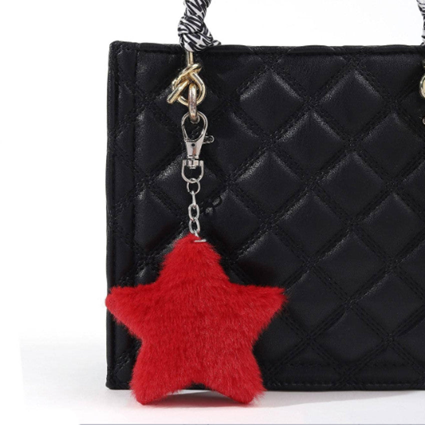 Wholesale Cute Plush Star Keychain