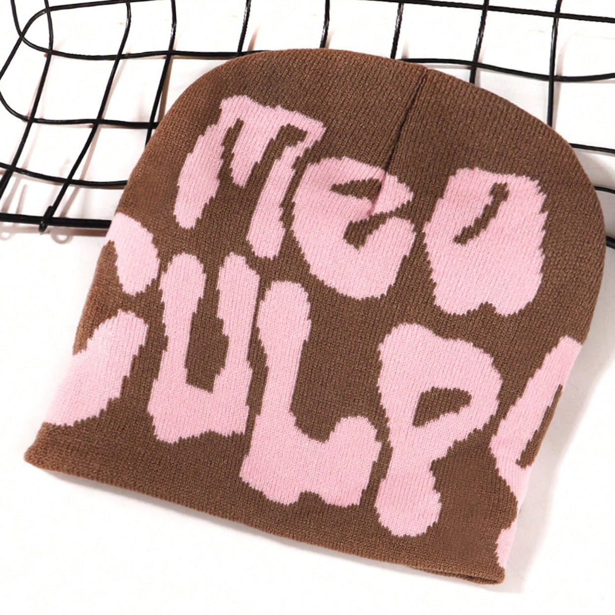 Wholesale Initials Jacquard Knitted Hat Beanie ACC-HT-Junl003