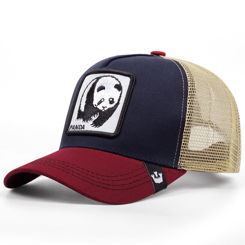 Wholesale Cartoon Animal Sun Protection Mesh Embroidery Hat Baseball Cap ACC-HT-JingKun011