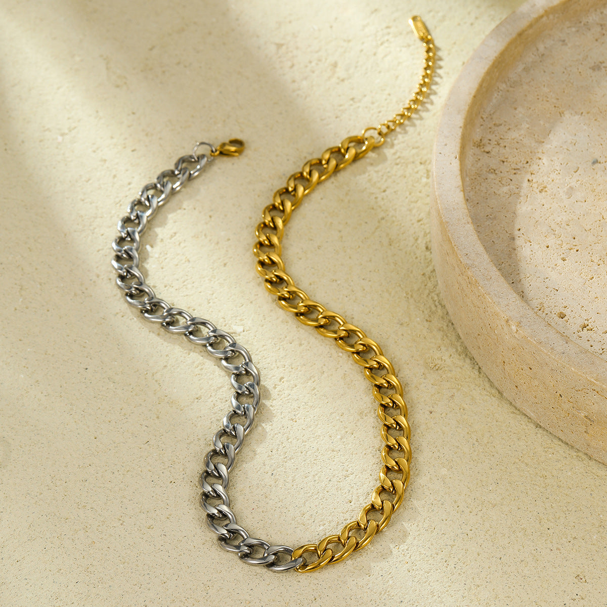 Wholesale non-fading Cuban chain stainless steel clavicle chain necklace