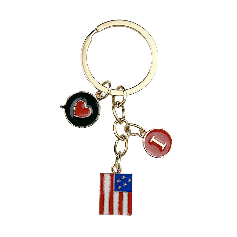 Wholesale US Flag Keychain Independence Day