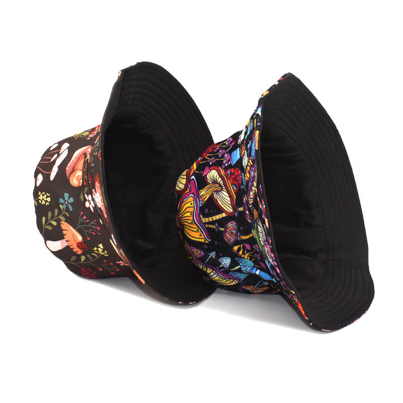 Wholesale Colorful Mushroom Pattern Bucket Hat ACC-HT-ShunMa003
