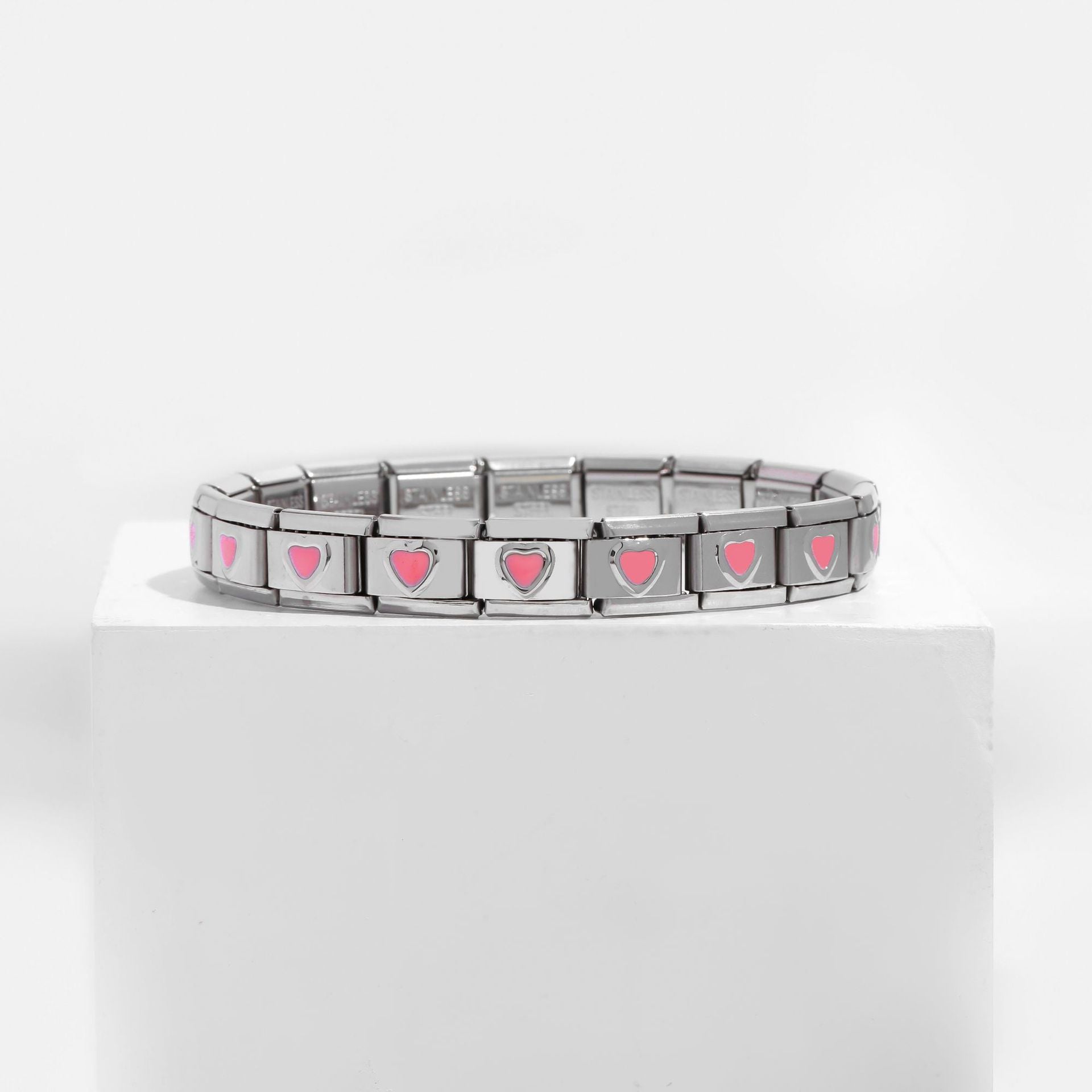 Wholesale Italian Charm Bracelet 9mm DIY Spliced Removable Stainless Steel Love Composable Bracelet ACC-BT-XY017