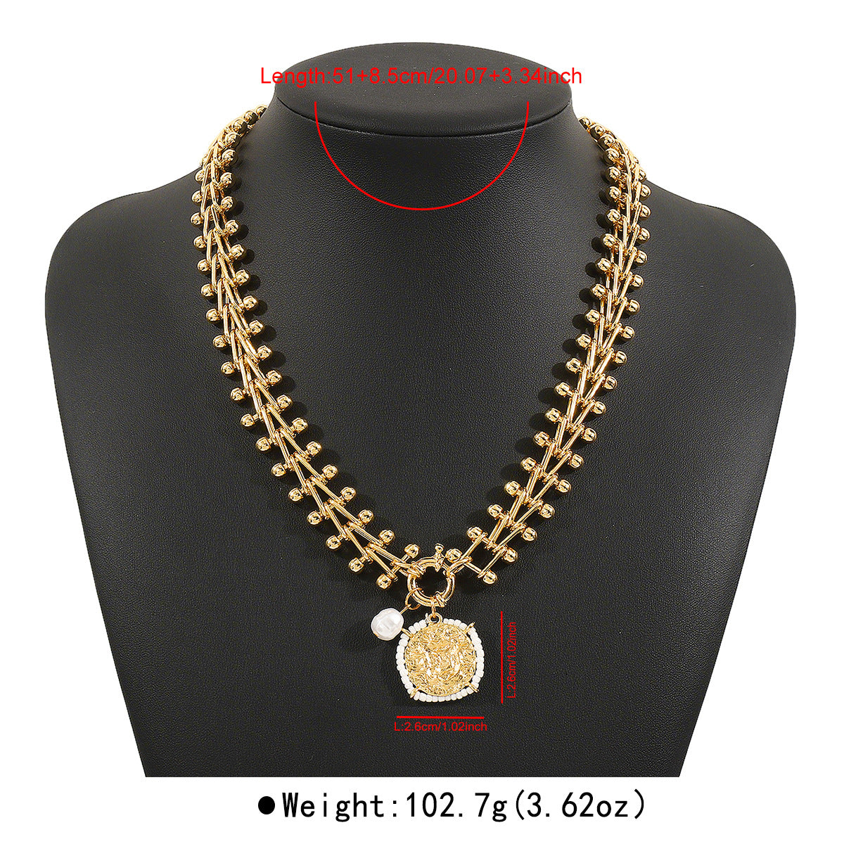 Wholesale geometric multi-layer stacking hand-woven necklace