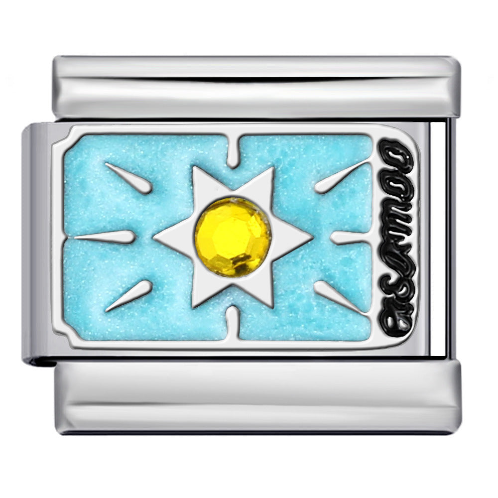 Wholesale Italian Modular Stainless Steel Tarot Card SeriesDIY Bracelet