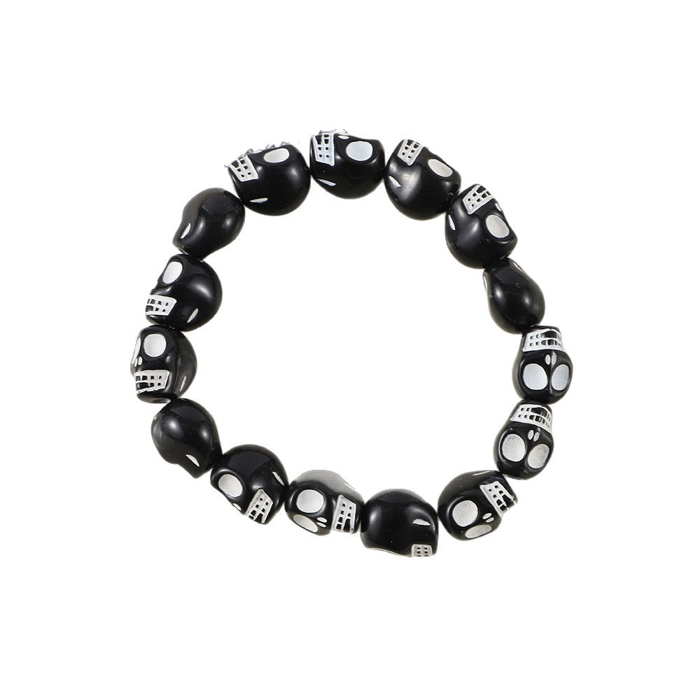 Wholesale  Beaded Bracelet Set Pumpkin Skull Retro Bracelet