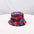 Wholesale Double-sided tie-dyed fisherman hat  3D color printing  hat