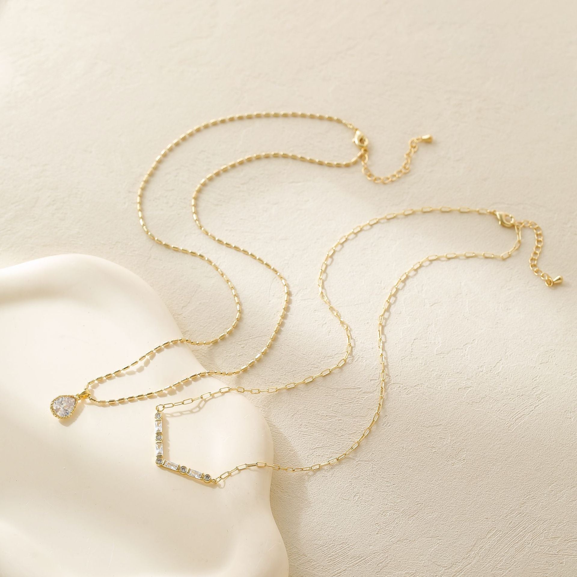 Wholesale Gold and Silver Two-color Necklace