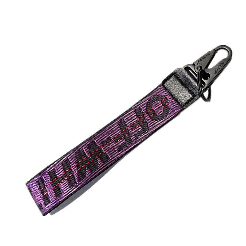 Wholesale Canvas letter lanyard keychain