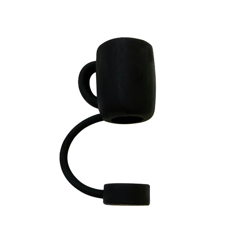 Wholesale 10pcs 10mm Straw Cover Silicone Straw Caps for Cup Decoration Straw Tube Cap ACC-SCR-WDX003